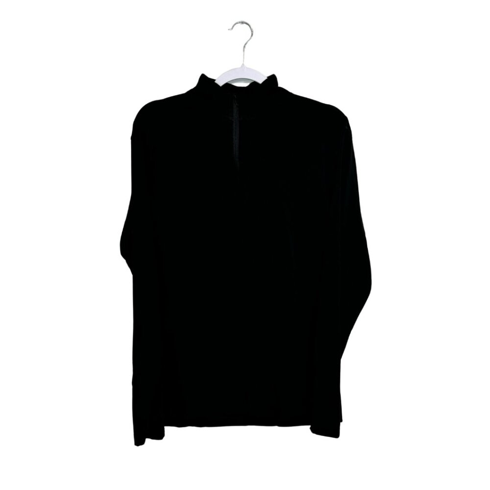 Black Zipper Sweater Male Large